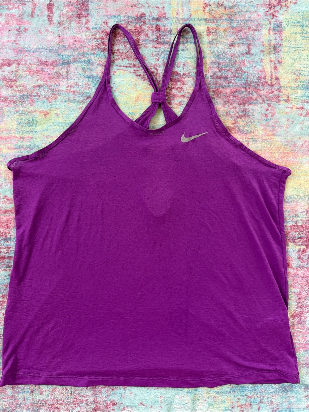 Nike Purple Knotted Racerback Tank